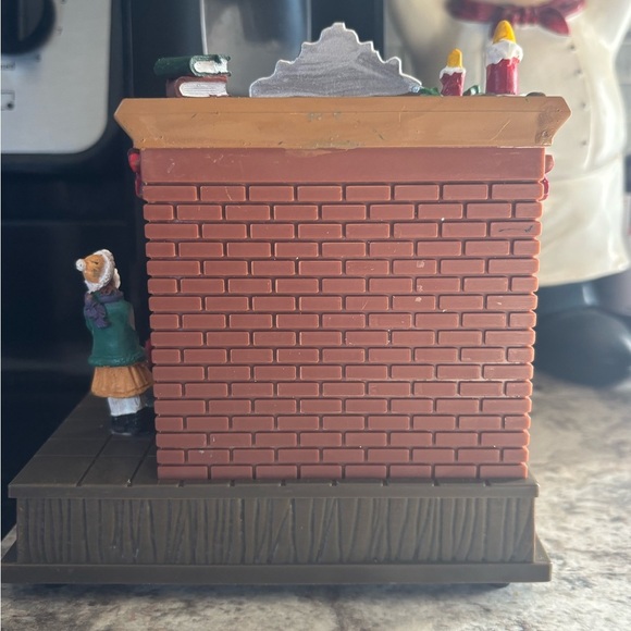 Fireside Santa Rotating Christmas Tree light Up Fireplace Straits trading EUC - Picture 4 of 6